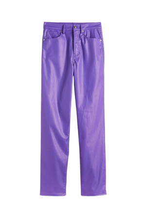 90s Straight Pants - Purple - Ladies | H&M US
