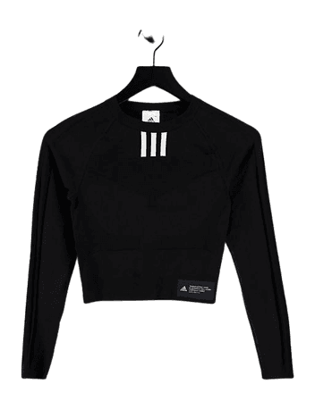 adidas Training long sleeve t-shirt in black | ASOS