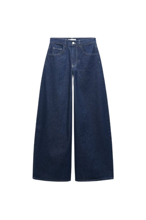 ZW THE EXAGGERATED WIDE LEG JEANS - Blue | ZARA United States
