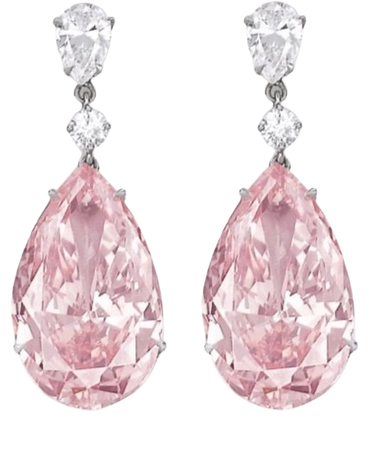 pink diamond earrings