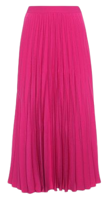 Crêpe pleated skirt