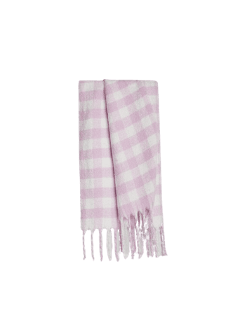 Gingham plaid scarf - Accessories - Woman | Bershka