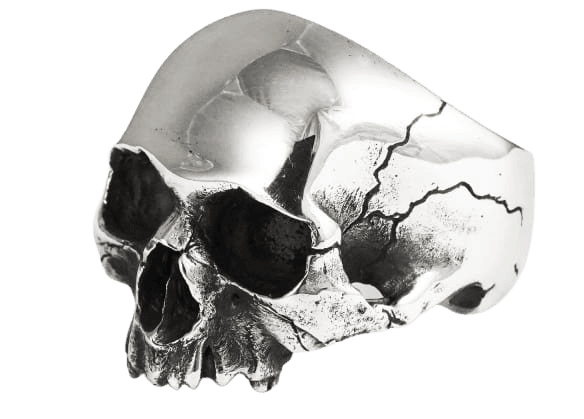 Silver Skull Ring (Y) | Frederick Grove | Wolf & Badger