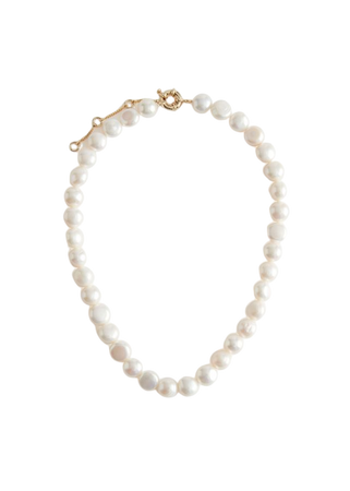 Delicate Pearl Necklace - White - Necklaces - & Other Stories US