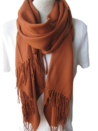 Russet orange scarf