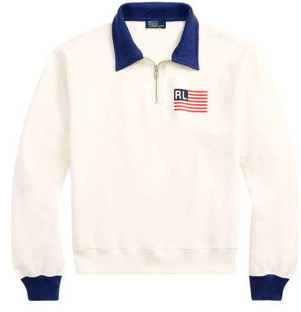 Logo Flag Fleece Half-Zip Pullover