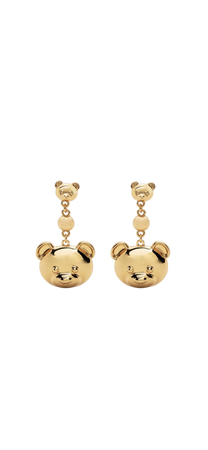Moschino teddy bear hanging earrings
