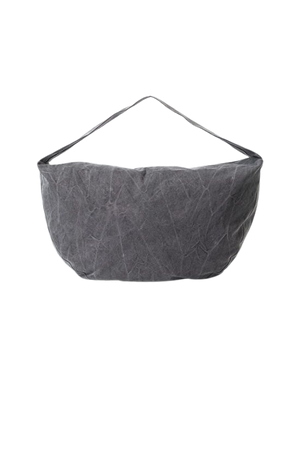 Washed Cotton Crossbody Bag - Washed Dark Grey - Weekday WW
