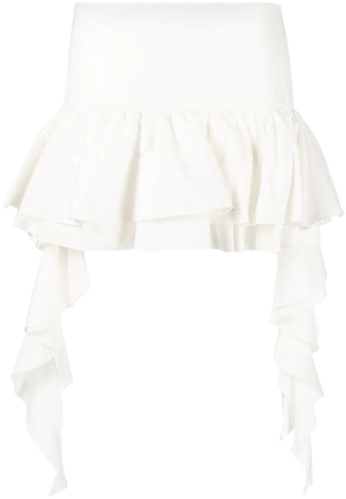 Blumarine ruffle-detail Tiered Miniskirt - Farfetch