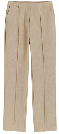 Creased Pants - Beige - Ladies | H&M US