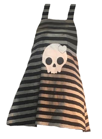 skull stripe dress
