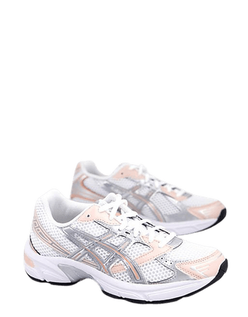Asics Gel-1130 sneakers in white and peach | ASOS