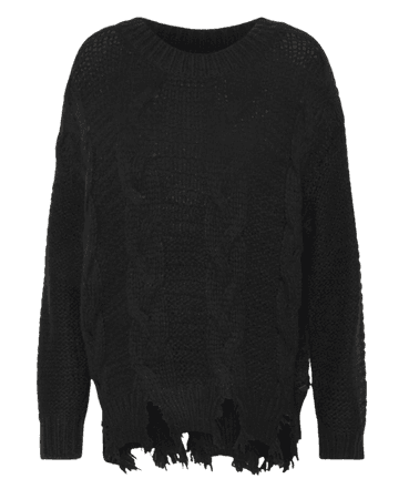 Black Long sweater