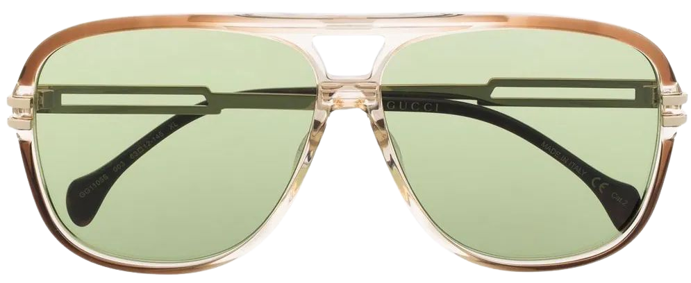 Gucci Eyewear pilot-frame Sunglasses - Farfetch