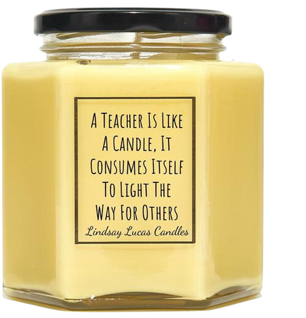 Thank You Teacher Scented Candle Gift A Teacher Is Like | Etsy