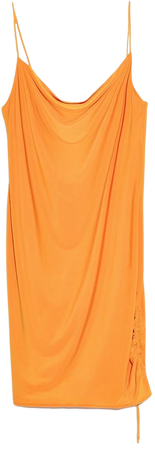 SLIP DRESS | ZARA United States orange