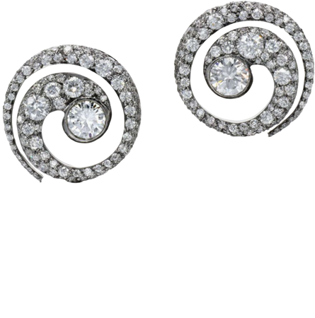 Tattoo diamond stud earrings (pair) | Simon James Design