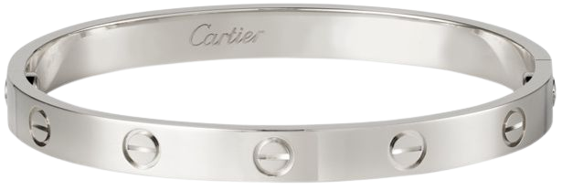 silver cartier bracelet
