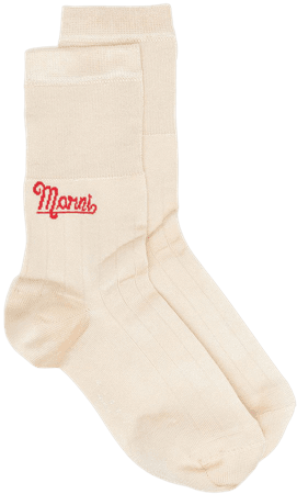 Marni logo-intarsia Knitted Socks - Farfetch