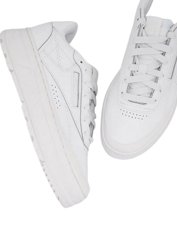 Reebok Club C Double GEO sneakers in white | ASOS