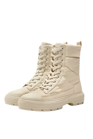 QUILTED NYLON HIGH TOPS - Off White | ZARA United States
