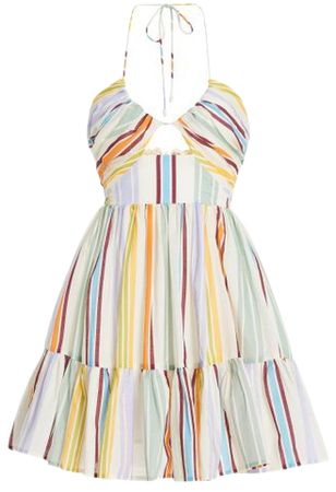 Axum Striped Cotton Mini Dress By Alémais | Moda Operandi