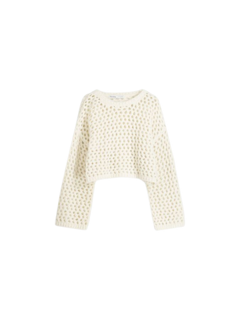 Open knit sweater - Sweaters and cardigans - Women | Bershka