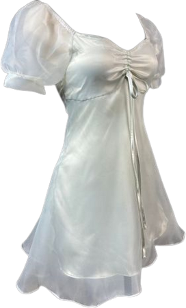 silvery white kinderwhore babydoll dress