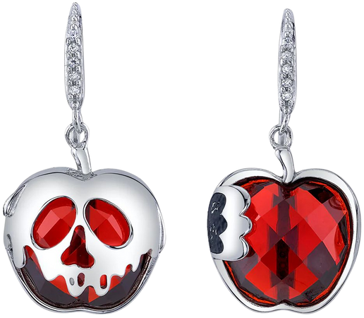 Disney X RockLove SNOW WHITE Crystal Apple Earrings – RockLove Jewelry