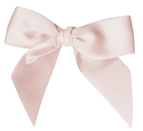 pastel pink bow