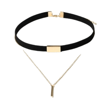 IFeel Jewellery New Black Velvet Choker Necklace Gold Chain Bar Chokers Chocker Necklace For Women black gold one size price from kilimall in Kenya - Yaoota!