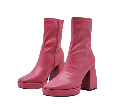 dark pink boots