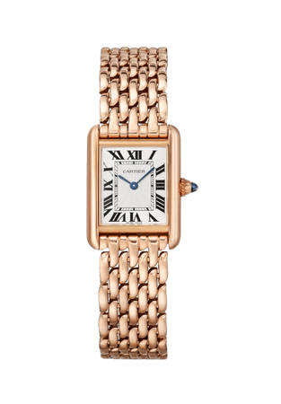 gold square face cartier watch