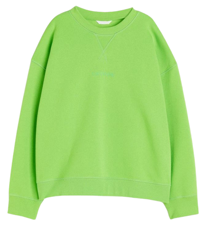 H&M+ Sweatshirt - Green/Cactilime - Ladies | H&M US