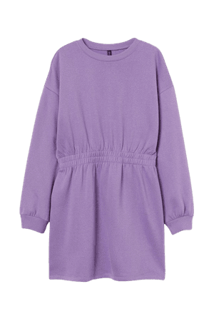 Sweatshirt Dress - Purple