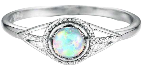 Goddess White Opal Ring – MoonQuartzCrystals