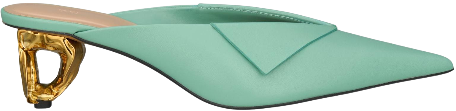 METAL HEELED MULES LIMITED EDITION - Water Green | ZARA United States