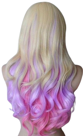 pink purple blonde hair