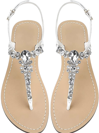 silver sparkle sandals