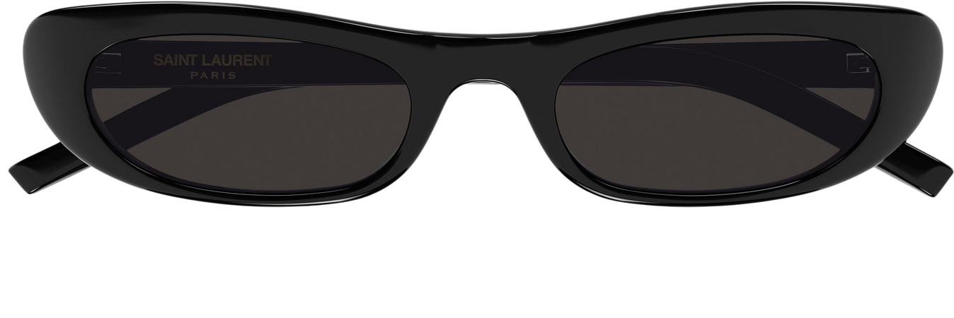 Shade Narrow Oval-Frame Acetate Sunglasses By Saint Laurent | Moda Operandi