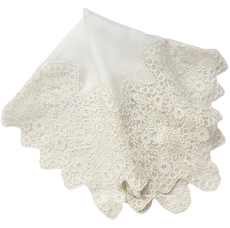 cotton lace handkercheif