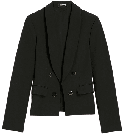 Supersoft Double Breasted Shawl Collar Blazer | Express