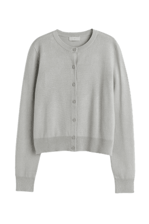 Fine-knit Cardigan - Light taupe - Ladies | H&M US