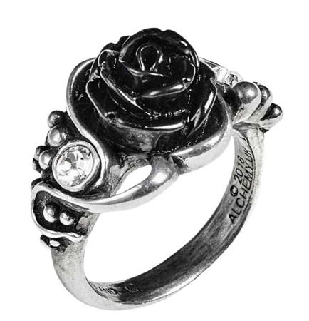 Bacchanal Rose Ring by Alchemy Gothic | Gothic Jewellery