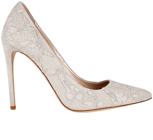 Rebecca Five Inch Stiletto Heel Lace Court Shoe by Suzannah and Emmy London. Discover the collectio