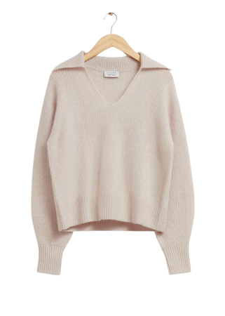 Mohair Knit Jumper - Light Beige - Sweaters - & Other Stories US
