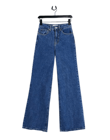 Cotton:On wide leg jeans in mid wash blue | ASOS