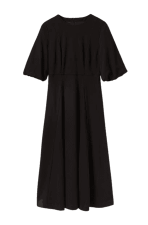 Full Skirt Ponte Midi Dress - Black | Boden US