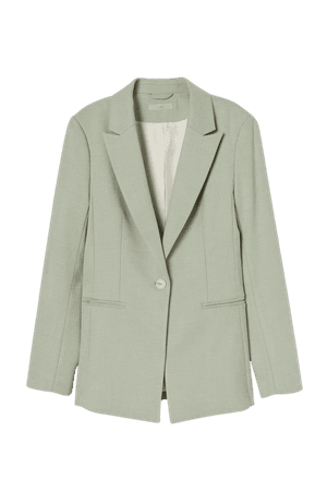 Single-breasted Blazer - Pistachio green - Ladies | H&M US