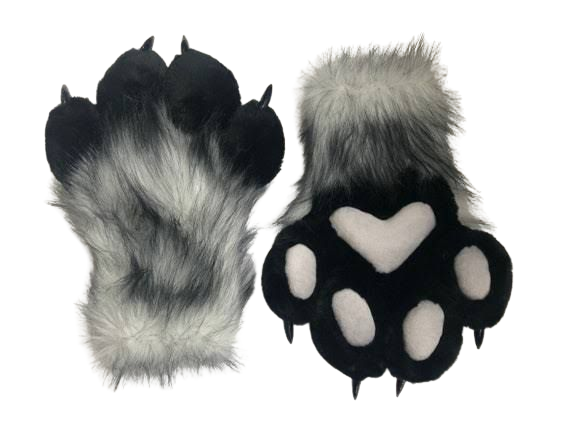 paw furry gloves